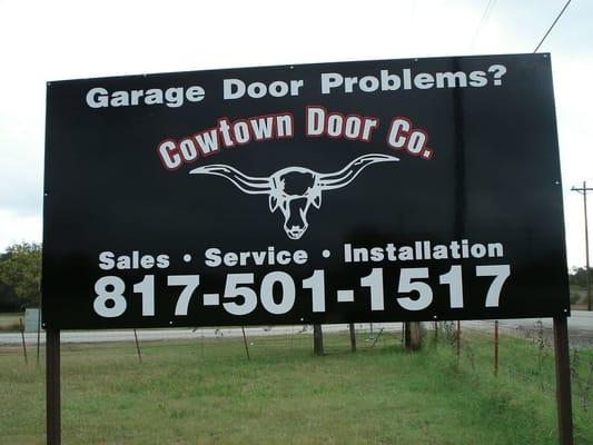 Cowtown Door Sign