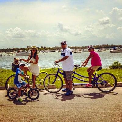 Bike Rental Haulover Park 10800 Collins Ave / standard bikes and electric bicycles
 
 Happy Family From Colombia