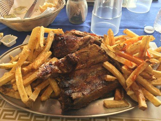 Ribs and fries