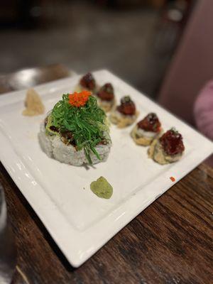 Christmas Tree Roll and G.C Tuna Roll