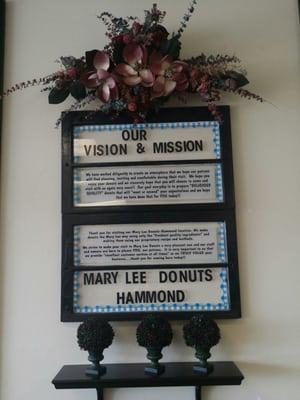 Mary Lee Donuts' Vision and Mission