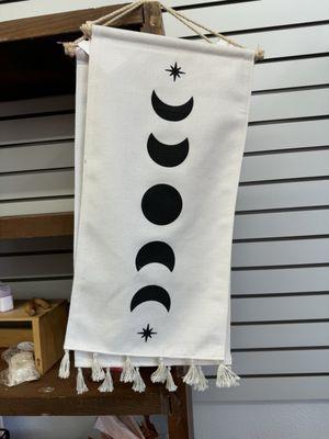 Moon phases decorative tapestry