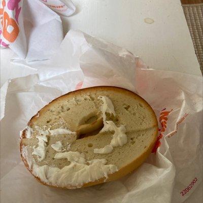 Bagel with "cream cheese"