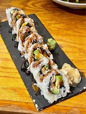 Unakyu Roll (grilled eel, cucumber, avocado)