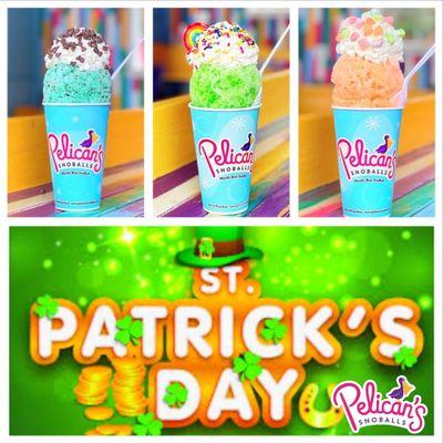 Green Mint Chip, Over the Rainbow and Lucky Charms Snoballs to celebrate St. Patrick's Day or any day your heart desires.