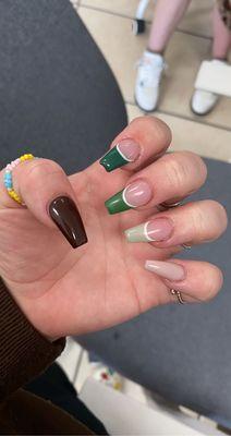 colored french tips