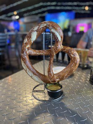 Oktoberfest Pretzel. Beer Cheese and IPA Mustard