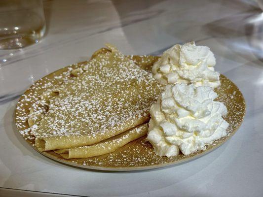 Powdered Sugar Crepe