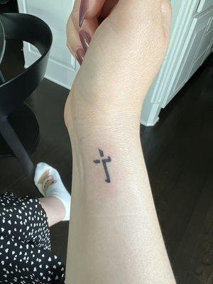 My cross tattoo is the best