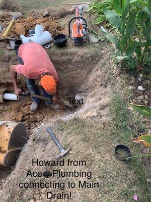 Howard from Ace Plumbing.