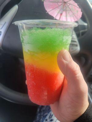 This is the Rasta slush it's one of my favorites on the menu