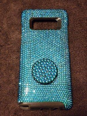 Swarovski Rhinestoned phone case made by one of our Employees