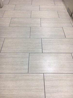 cleaned tile floors