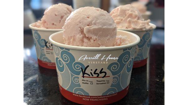 #WineCream ice cream. A selection of hand crafted ice creams from Sub Zero using wine to create distinct and refreshing flavors