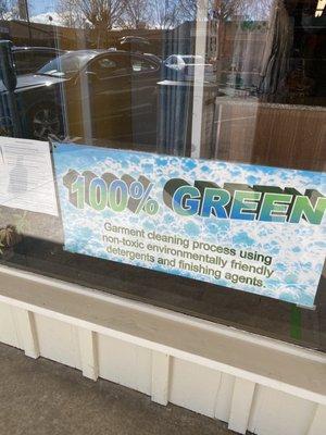 100% Green!! Now that's environment friendly