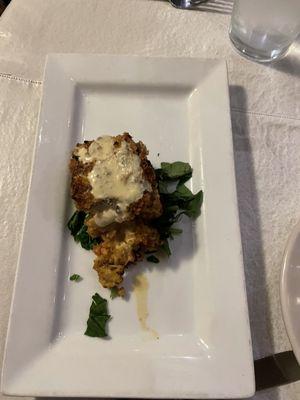 Crab cake appetizer