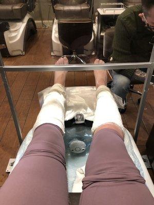 Amazing paraffin wax treatment.