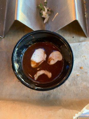 Sad sauce, terrible place.