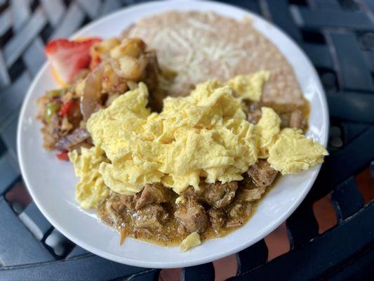 Chile Verde with Eggs