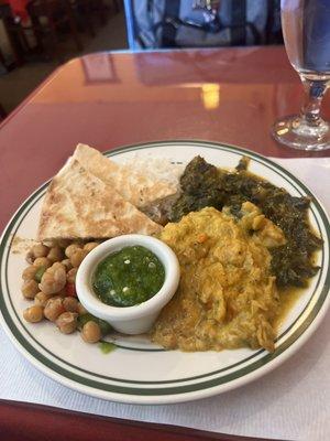 Chana Kathmandu Samosa Chat Saag Aloo Naan Aloo Tikka Masala