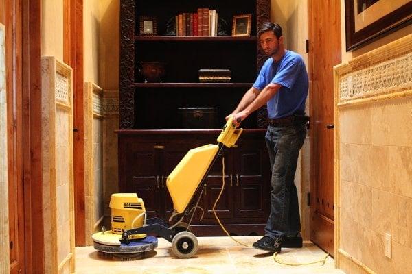 Machine scrubbing for all tile and grout cleaning jobs.This is the only way to remove deeply embedded soil.