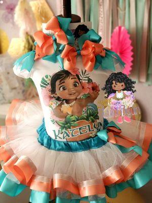 Moana baby tutu set