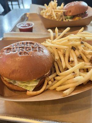 Signature burger and fries