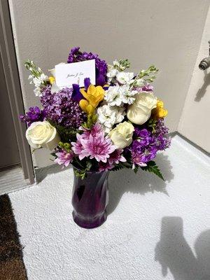 Purple arrangement