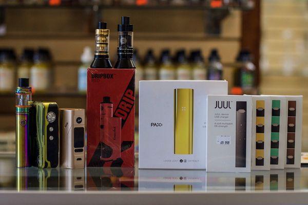 We got everything you need vape-wise, and Juulwise! We also carry many different dry herb vaporizers.