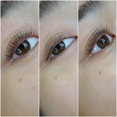 Lash lift and tint