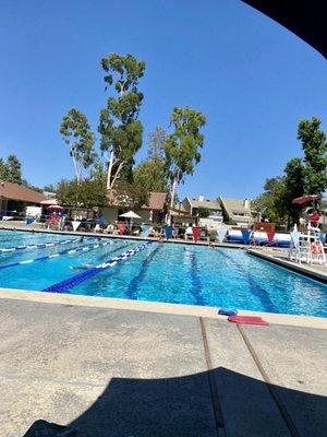 View from lounge chairs.