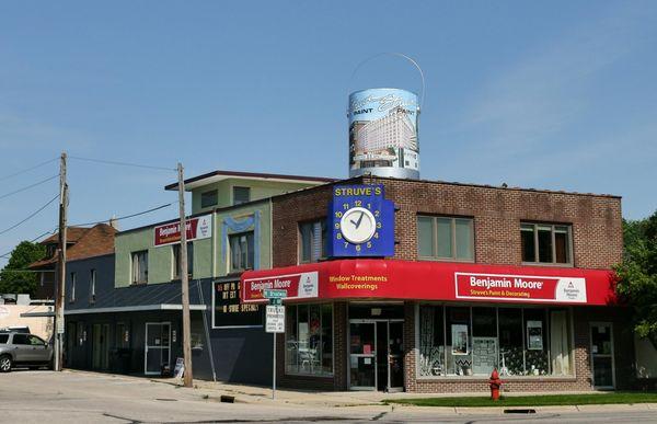 Struve Paint and Decorating on the corner of 5th and Broadway- for over 70 years