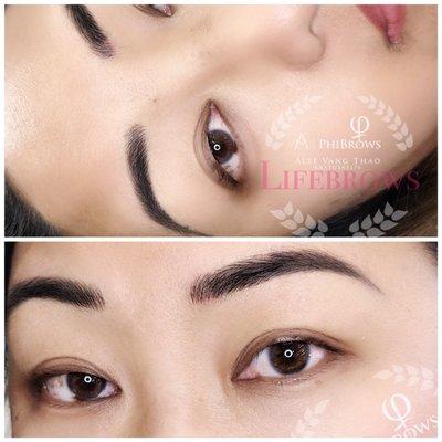 Microblading plus shading