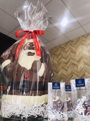 That Santa chocolate is so big