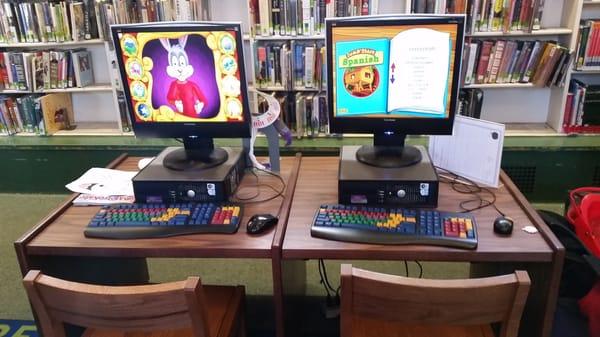 Educational computers for kids in the kid section