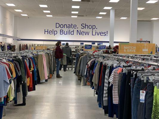 Interior of Hixson Goodwill store