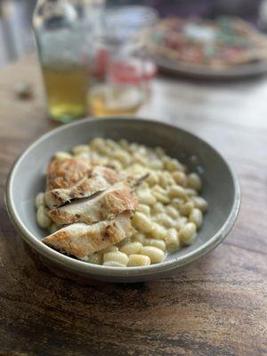 Parmesan Pasta with grilled chicken