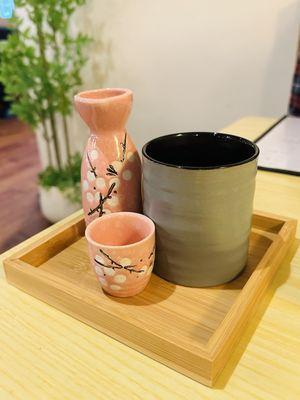 Hot Sake = warm alcohol drink