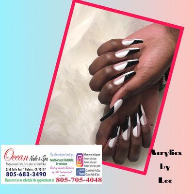 #eyelashextensions #eyebrowsmicroblading #dippingpowder
 #acrylicnails #thebestnails #nailsoninstagram 
 #coffinshapenails #goleta #nailsart