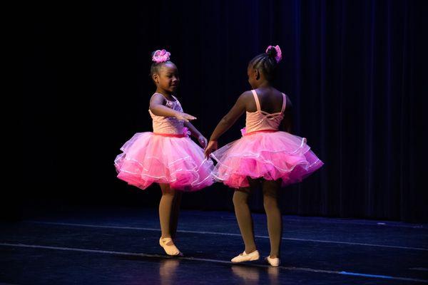 Happy kids in dance.