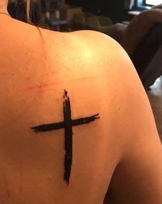 Cross tattoo- by Jason