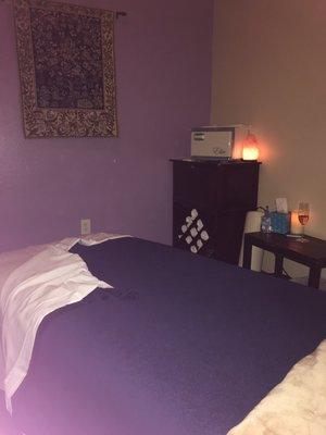 One of many massage rooms