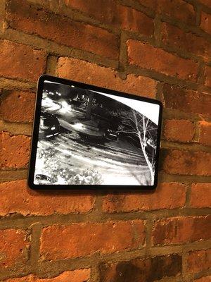 Our custom, frameless wall mounted iPad Pro