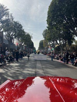 Driving in the parade