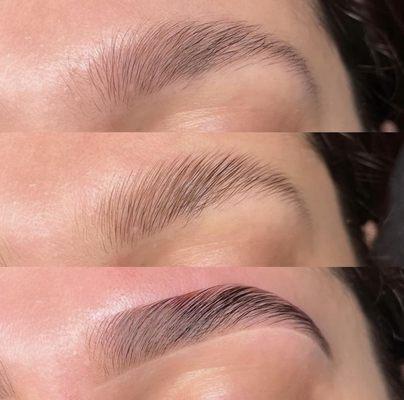 Brows lamination combo final result