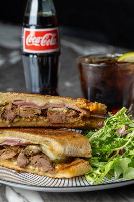 Carne asada torta & mexican coca cola