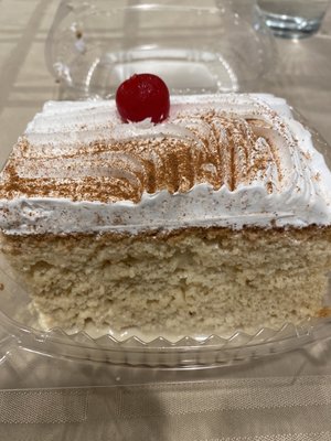 Tres leches cake! Add it to your meal, you won't be sorry!