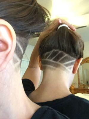 Nape undercut design by Elijah