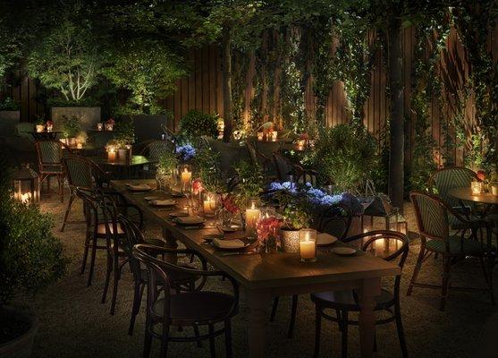 Bowery Garden - outdoor seating