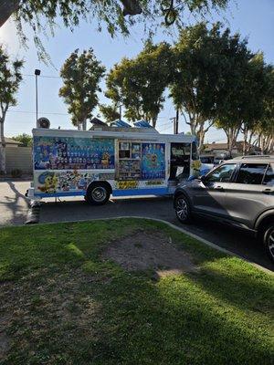 Ice cream truck at the park